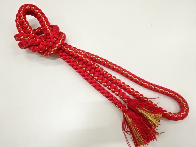 JAPANESE KIMONO / HAND-TIED OBIJIME CORD